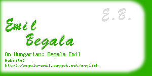 emil begala business card